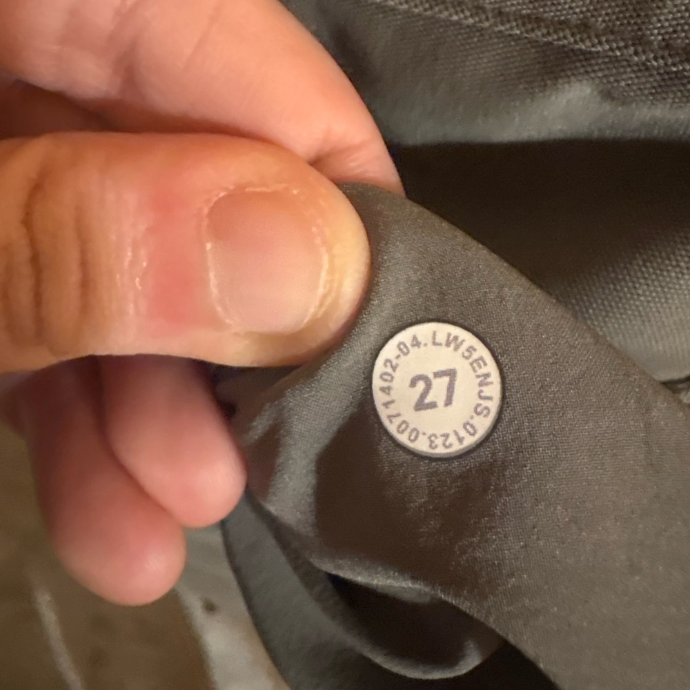 Lululemon City Sleek 5 Pocket High-Rise Wide-Leg Full Length Pants in Gray Sage - Picture 6 of 7